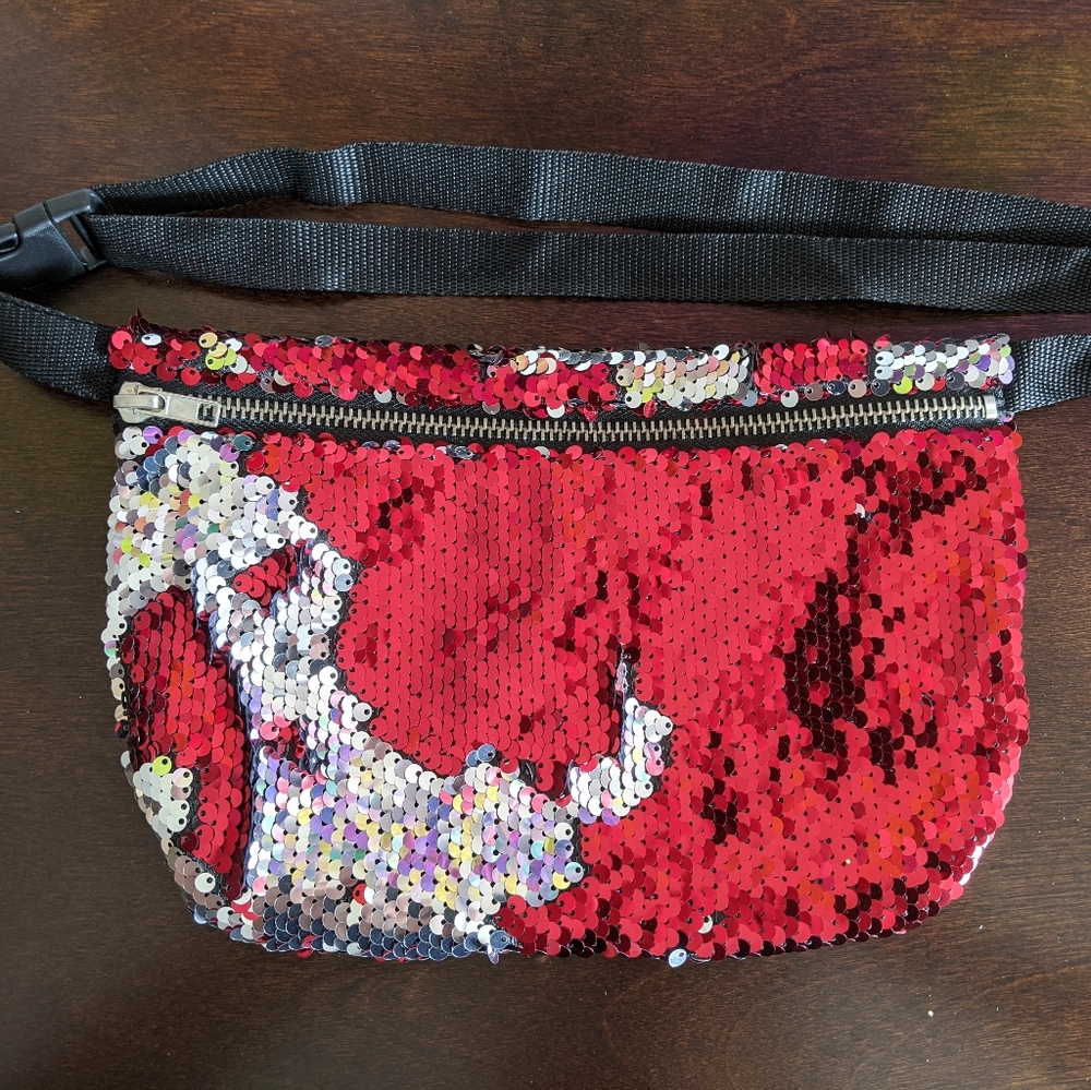 SVETLANA New Sequin Embellished Fanny Pack